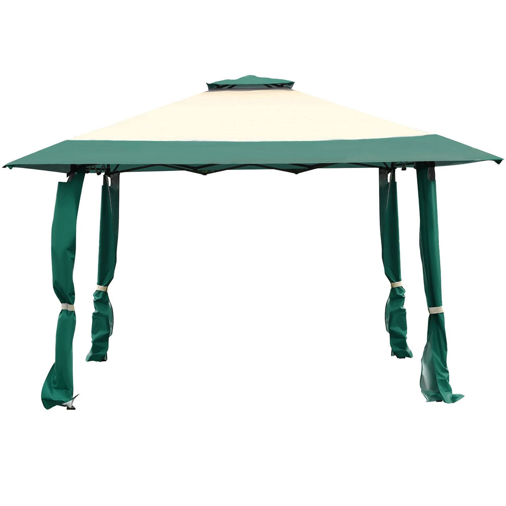 Green Gazebo Canopy Shelter Tent E9673
