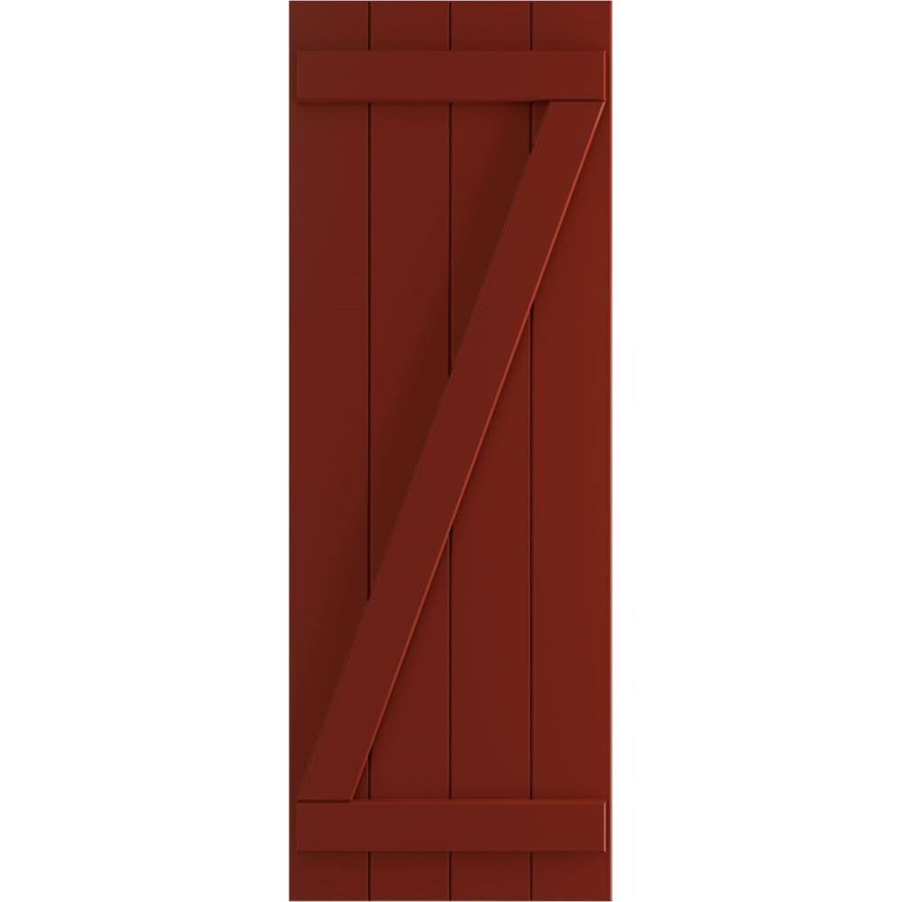 21 1/2x22W x 38x22H PVC Board-n-Batten Shutters Y205114