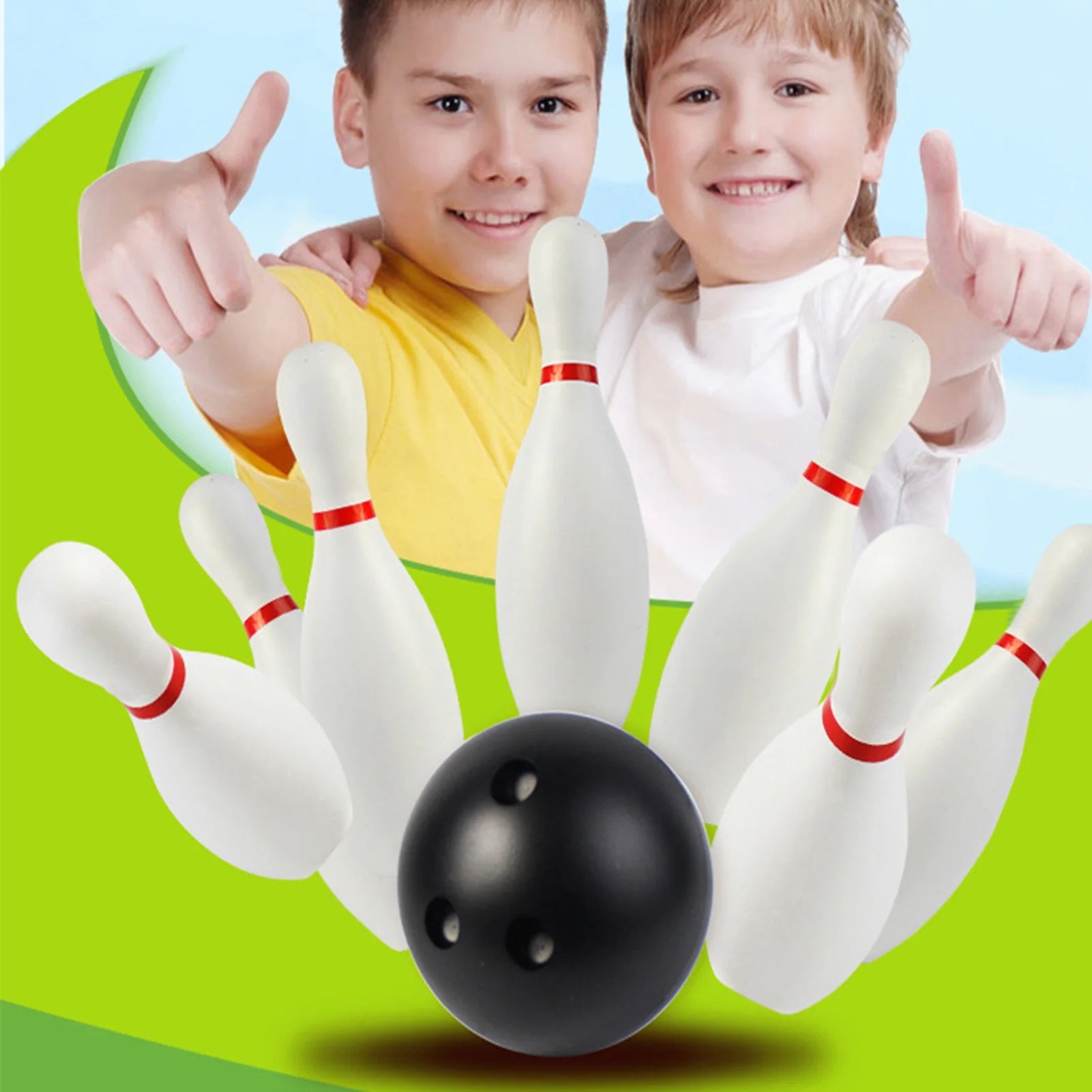 12Pcs Toddler Kids Bowling Game Set M460580