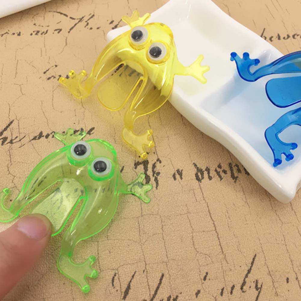 10Pcs Mini Jumping Frog Finger Pressing Desktop Game Toy P2690