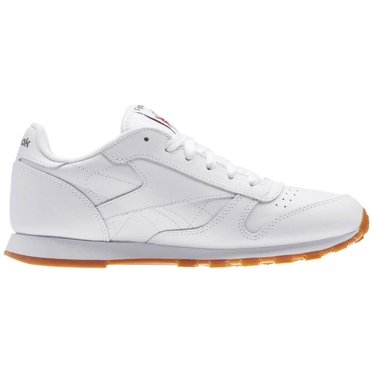 White Gum Leather Kids Shoes F300