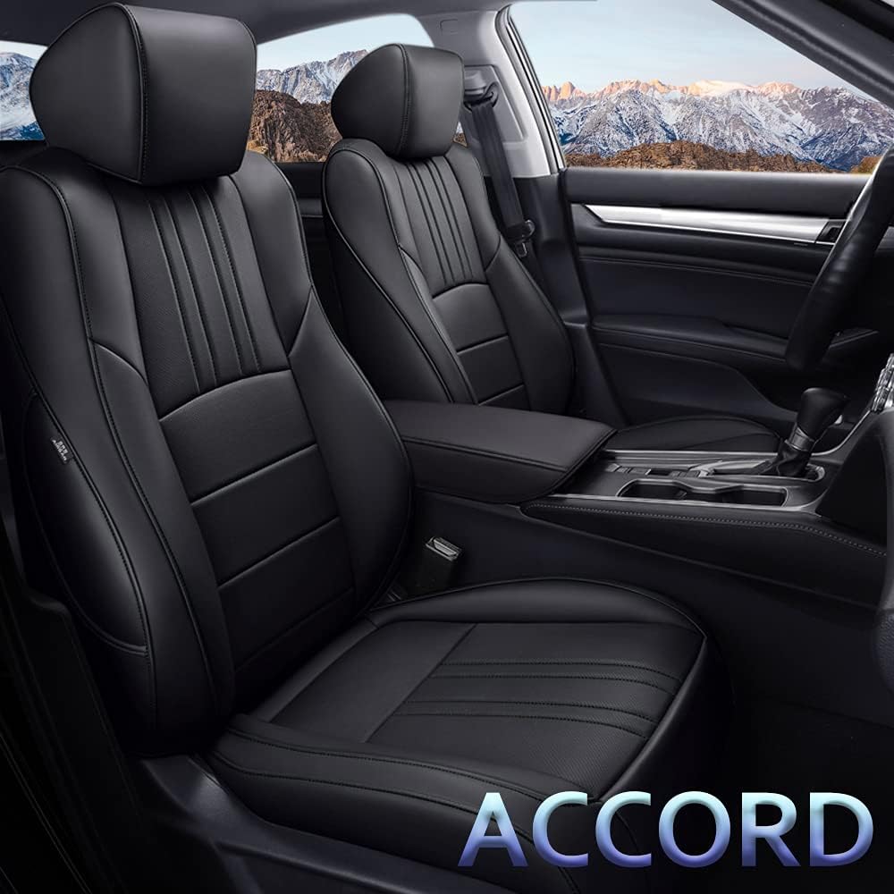Faux Leather Waterproof Full Set Car Seat Covers B9679