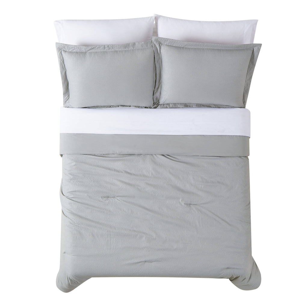 7 Piece Queen White Bed in A Bag F6842