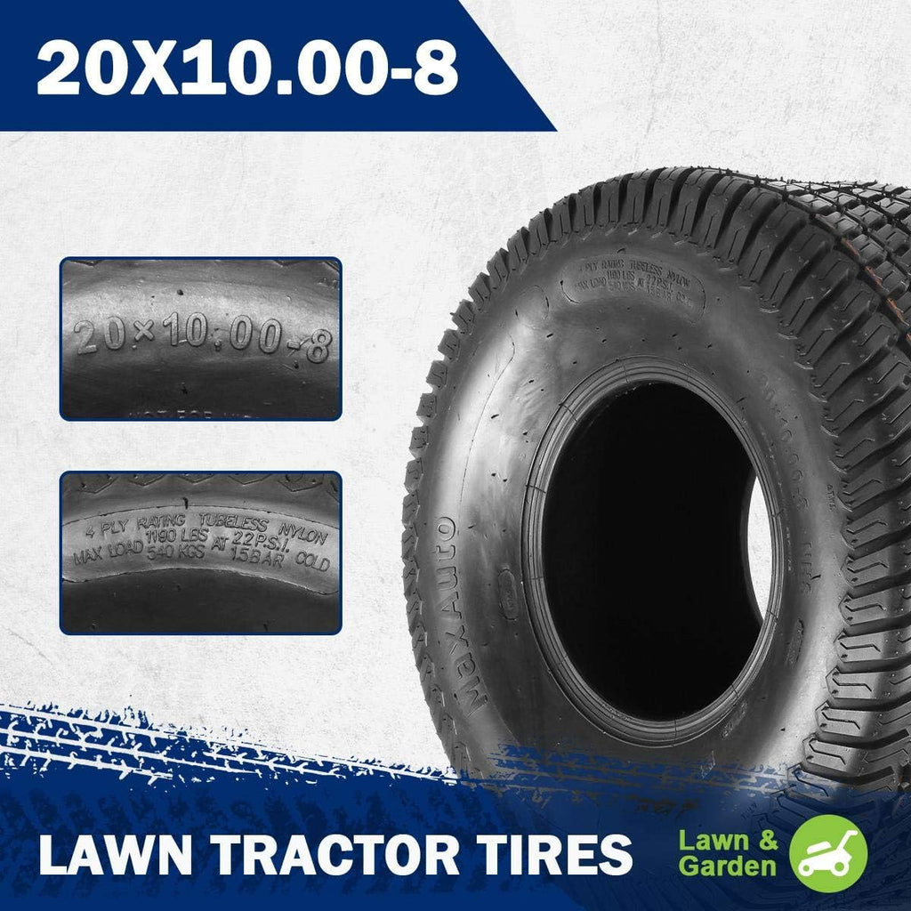 2 Pcs 20x10-8 Turf Tires U78044
