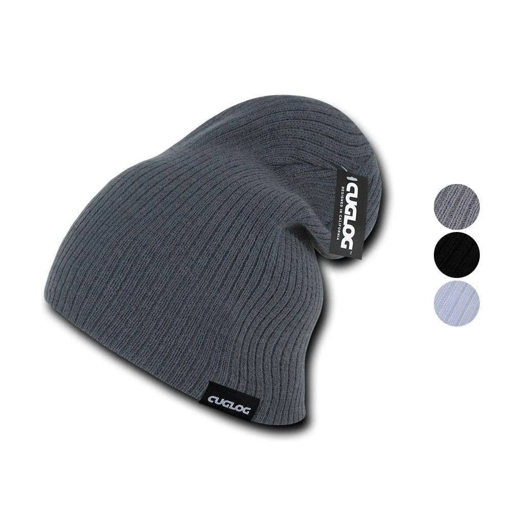 1 Dozen Classic Knit Slouch Beanies N4453