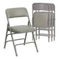 Grey Vinyl 4-Pack Folding Chair O567
