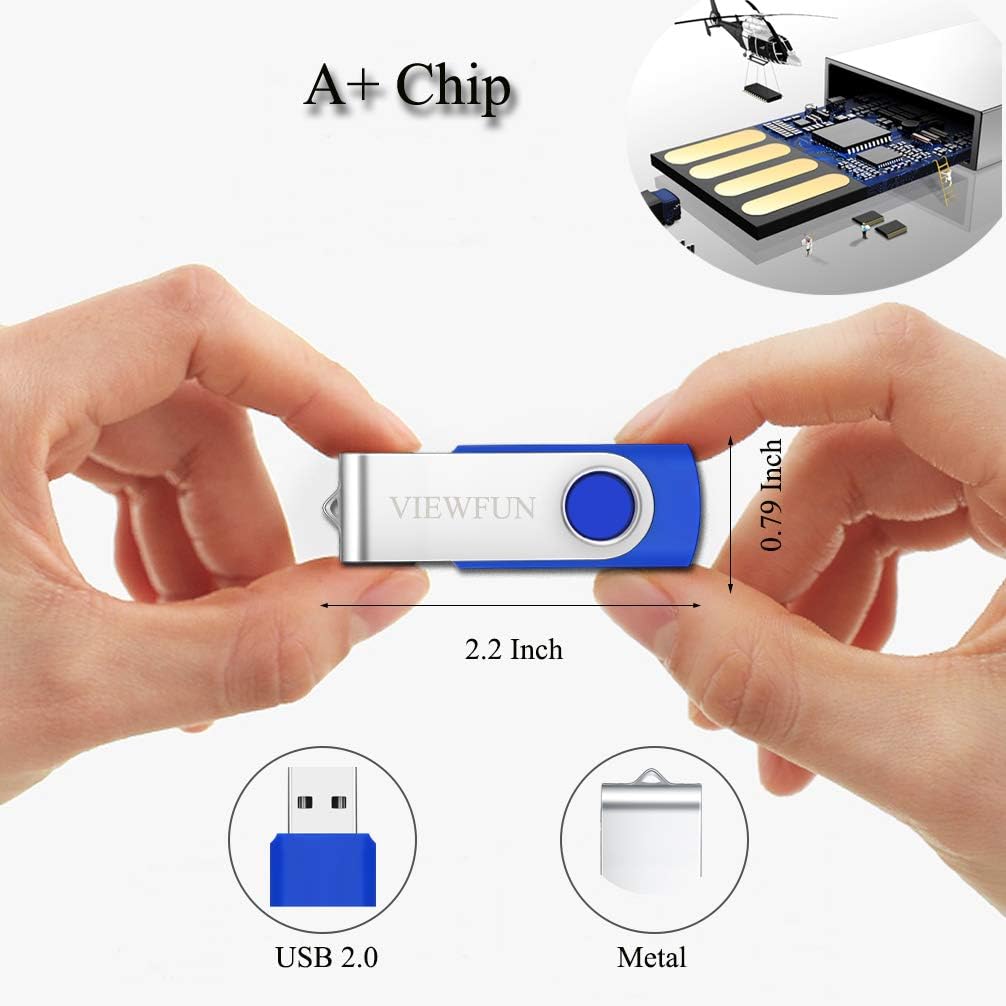 50 Pack 8GB USB 2.0 Flash Drives with LED Indicator and Lanyards O468118
