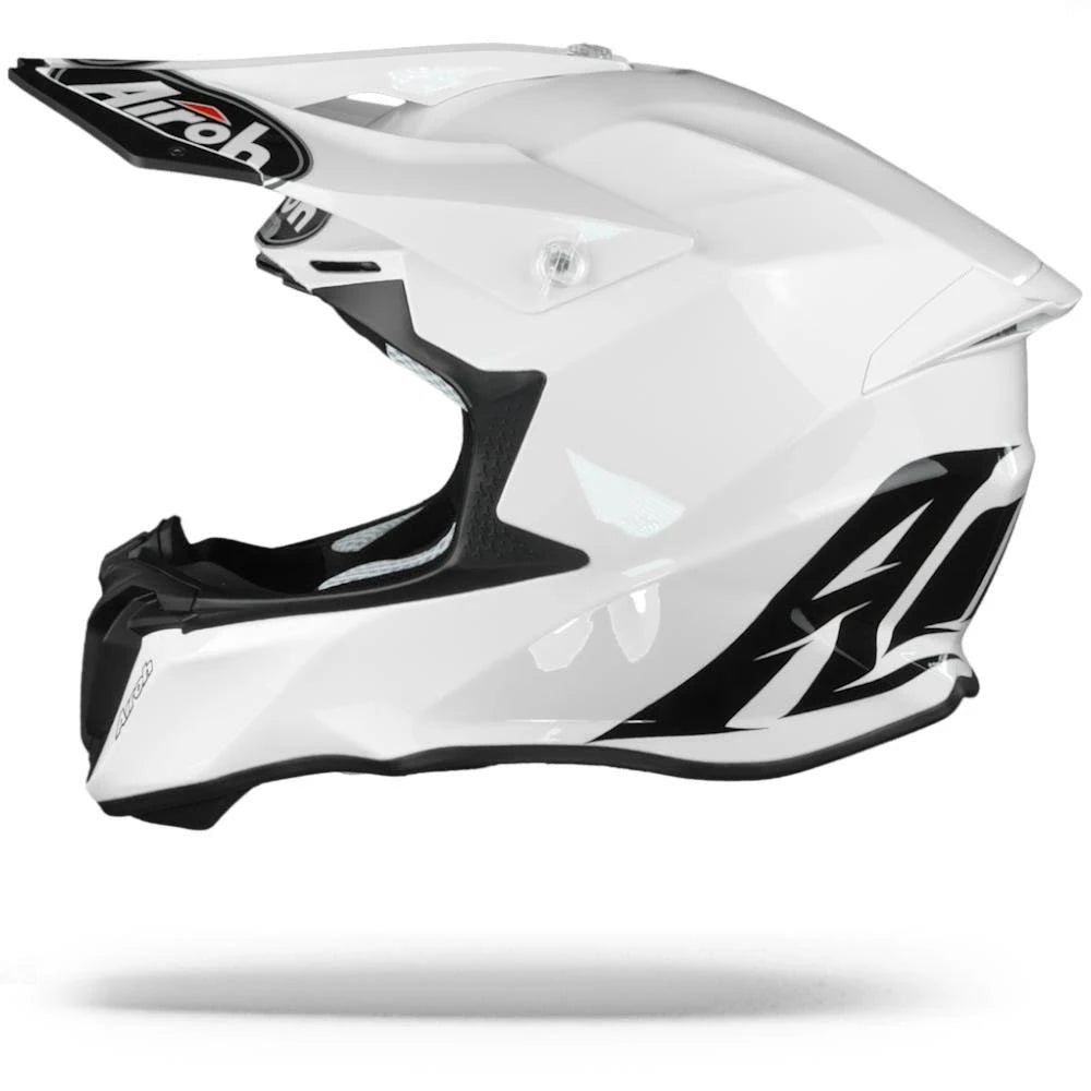 White Gloss Motorcycle Helmet O296