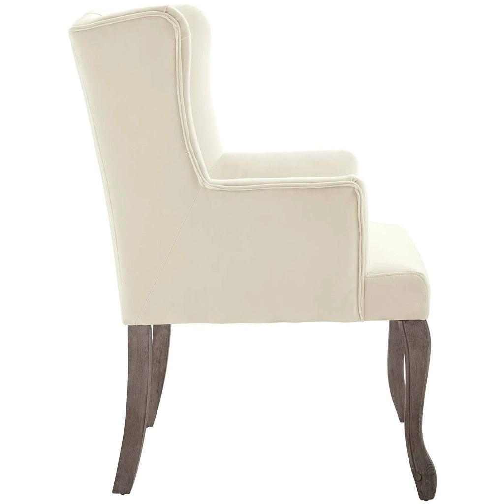 Navy Performance Velvet Armchair H23935