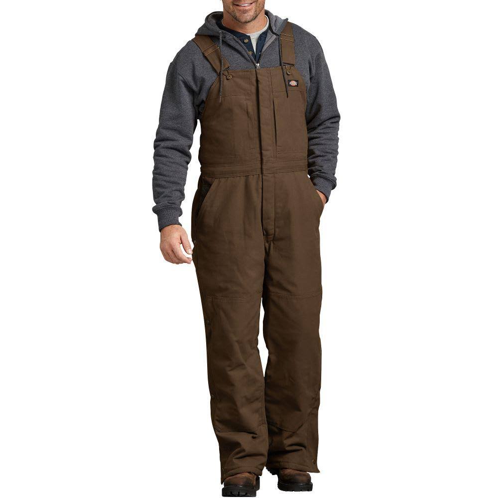 Insulated Sanded Duck Bibs Timber Brown 2XL V600