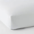 White Supima Cotton Sateen King Fitted Sheet W3559