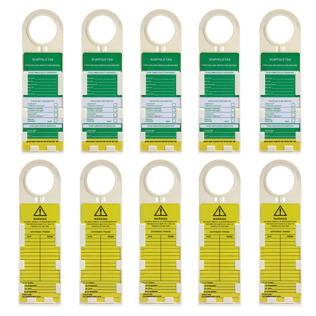 Scaffold Safety Inspection Tags 10 Pcs L173152
