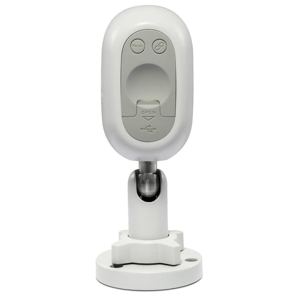 White 1080p Wireless Battery Security Camera with Outdoor Stand & Solar Panel R158354