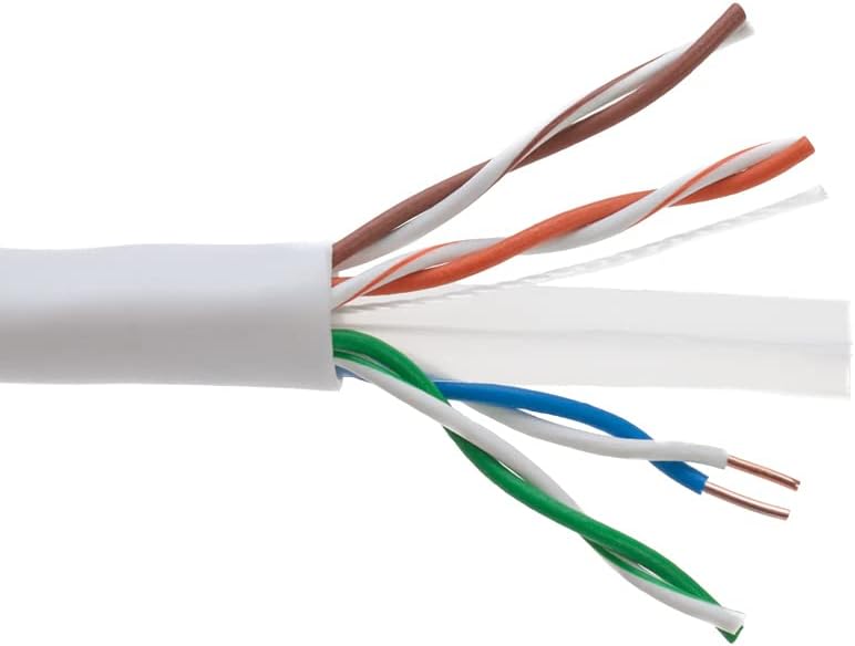 1000ft CAT6 Solid Ethernet Cable UTP 23AWG Bulk (Orange) N3489