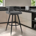 Black Swivel Bar Stool I703
