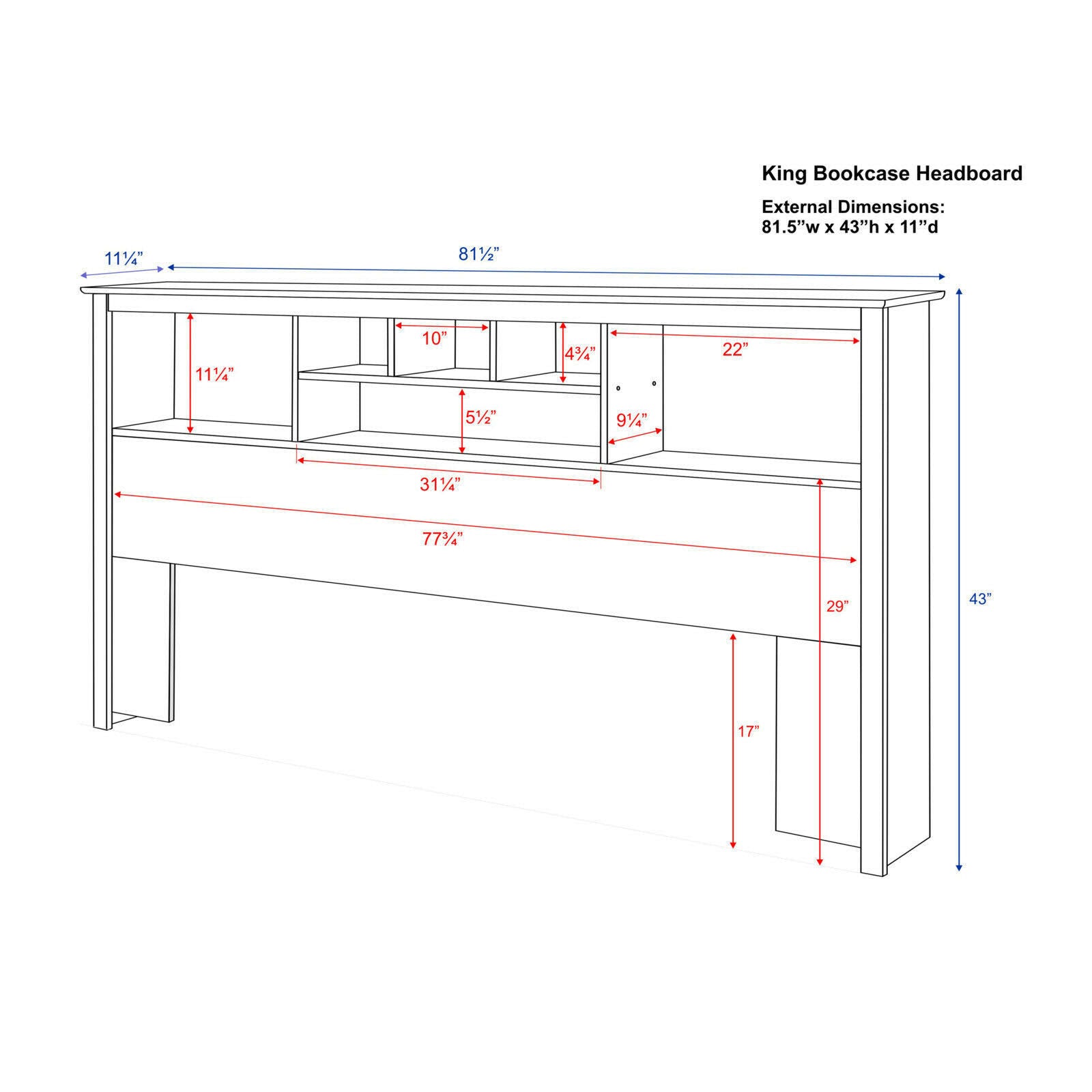 King Storage Headboard N661