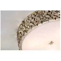 Mosaic 3-Light Flushmount in Silver N738