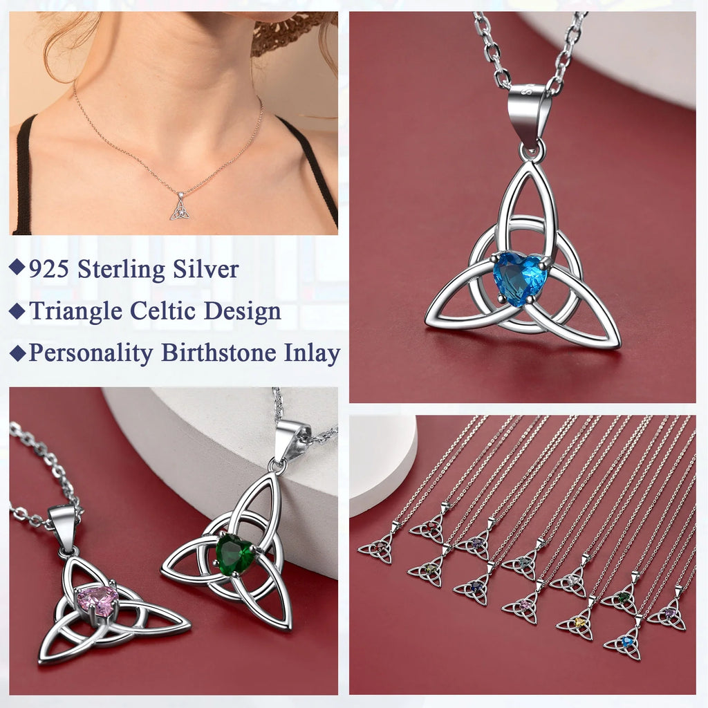 Celtic Knot Heart Necklace 925 Sterling Silver C517
