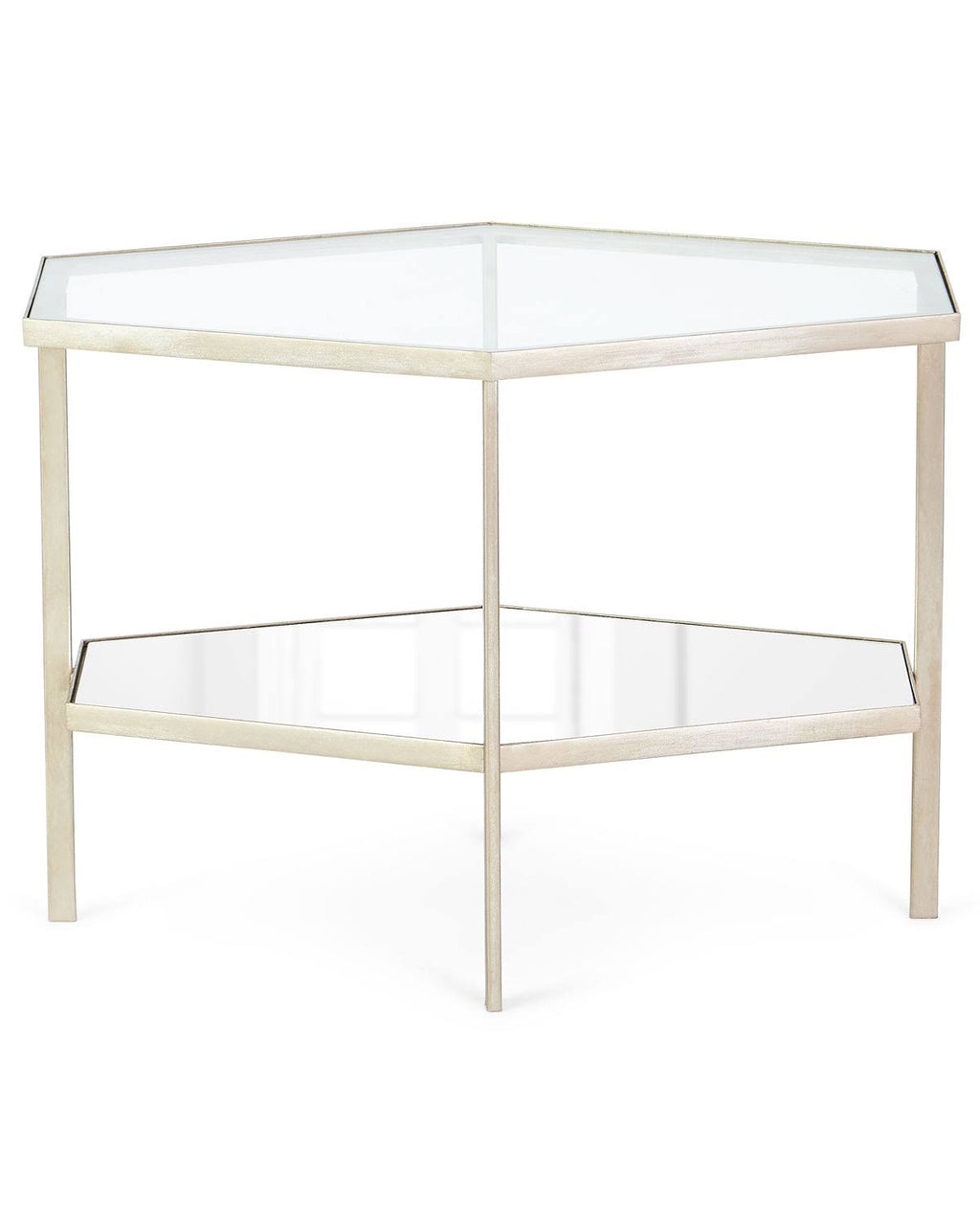 Silver Leaf Hexagon Table Y13600