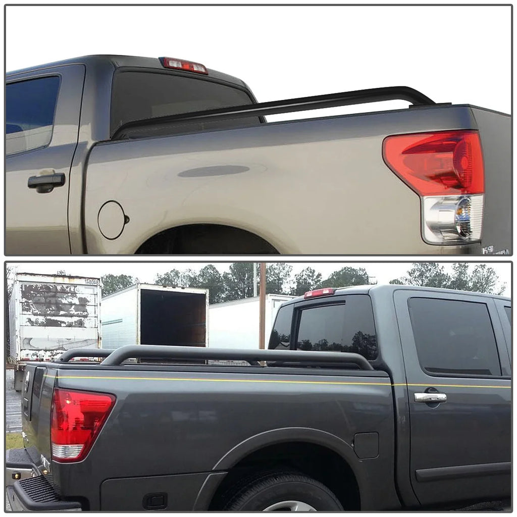 Pair of Mild Steel Black Truck Side Bar Rail F92805
