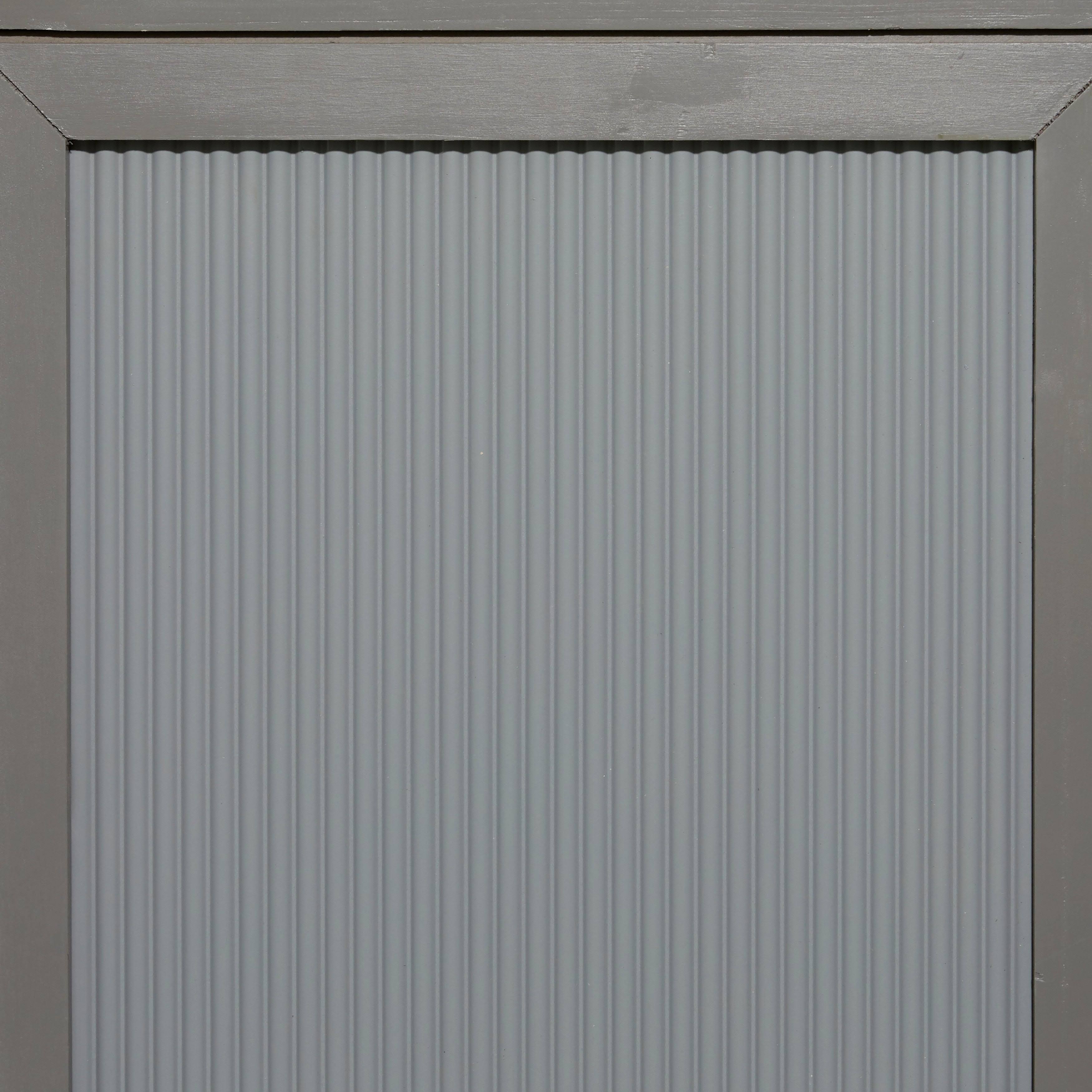 Grey Wood Cabinet L3051