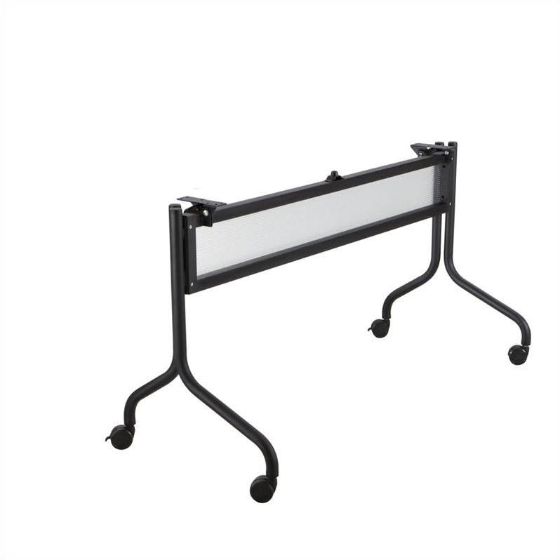 Black Rectangle Mobile Training Table U819161