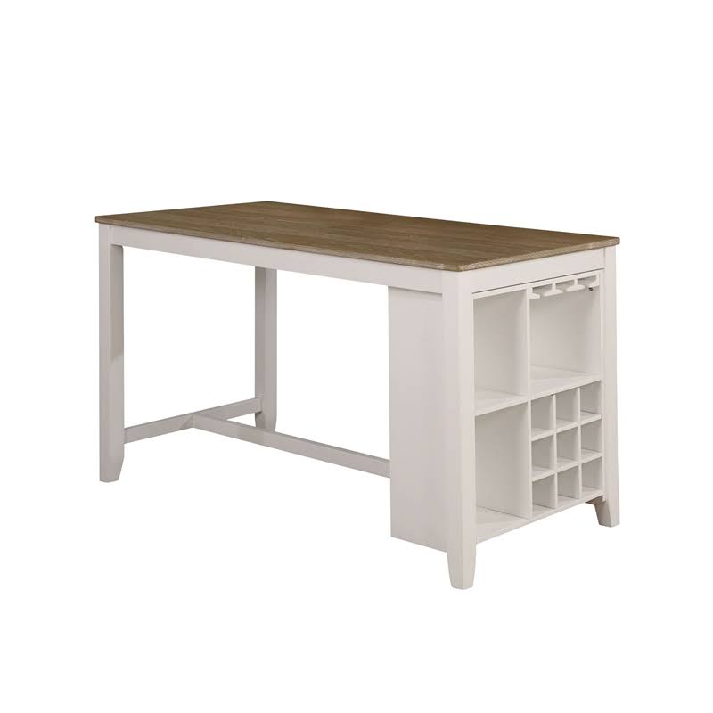 White 3-Piece Wood Counter Height Dining Set H345503