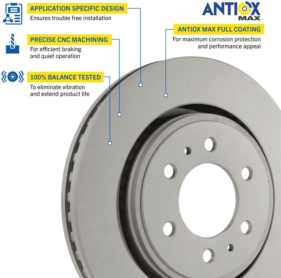 Front Brake Rotor Pack of 2 T3148