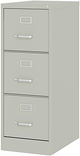 Black 3 Drawer Metal File Cabinet E8106