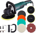 Rotary Car Polisher with 6” and 7“ Backing Plate, 4 Foam Pads E275049