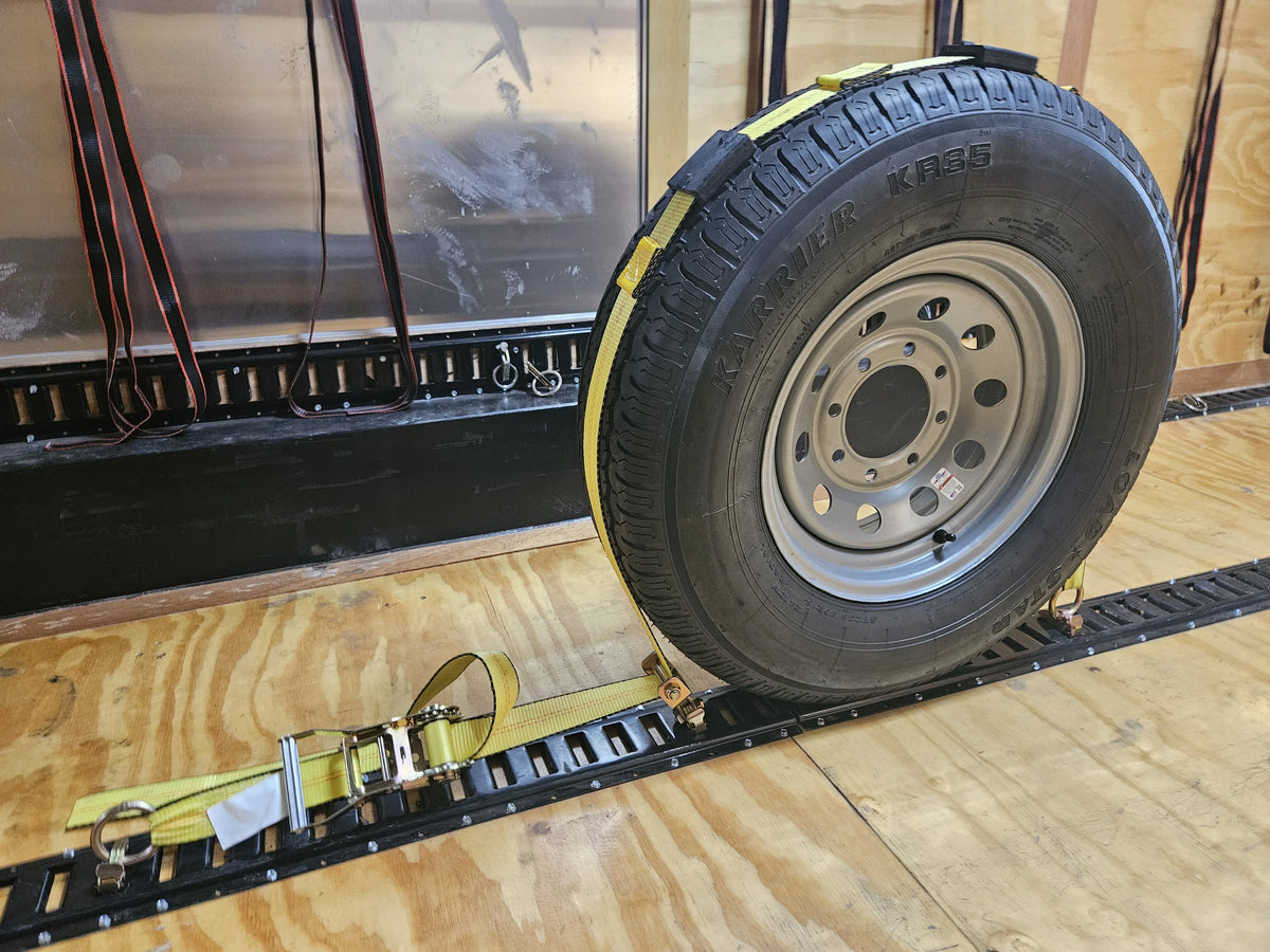 4 Pack E Track Tire Straps with Rubber Blocks Y60211