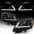 Black LED Projector Headlights Pair D465