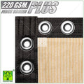 Beige Privacy Fence Screen Mesh Fabric with Grommets Y8016