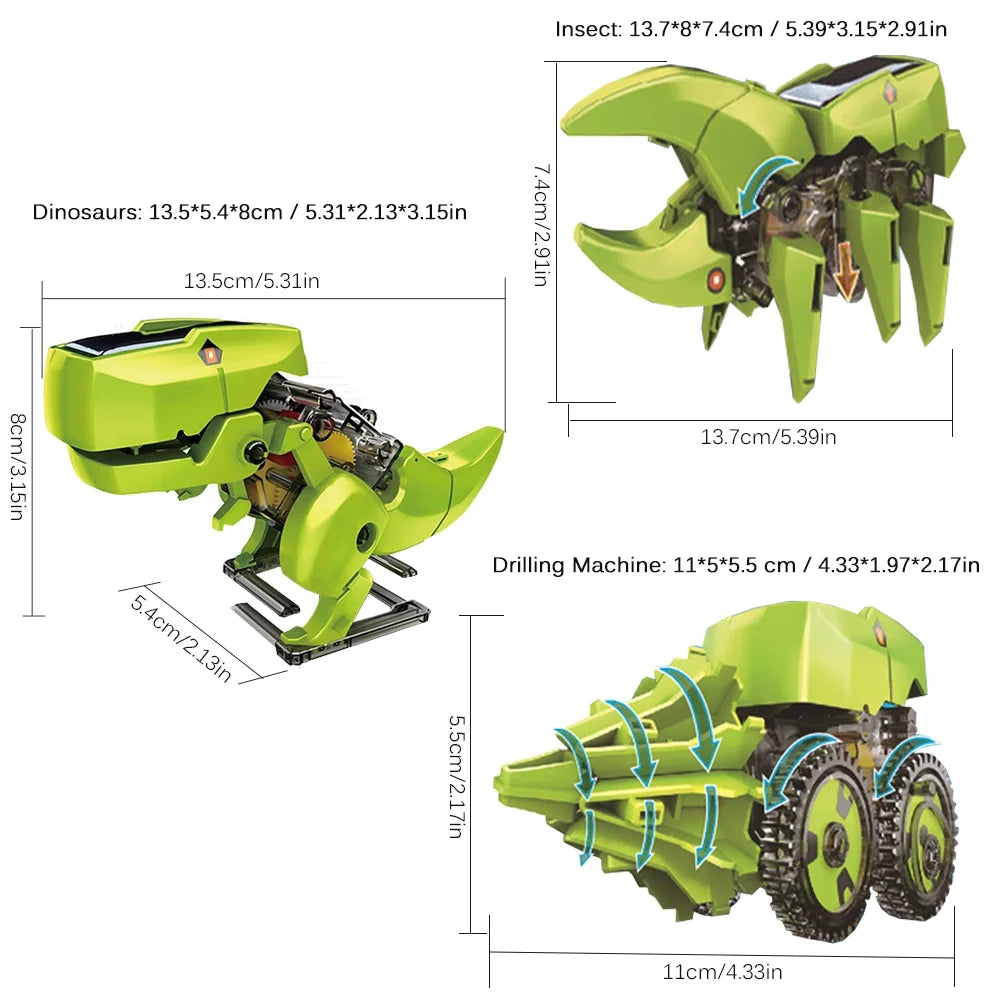 3 In 1 Solar Robot Diy Science Toy Set X905534