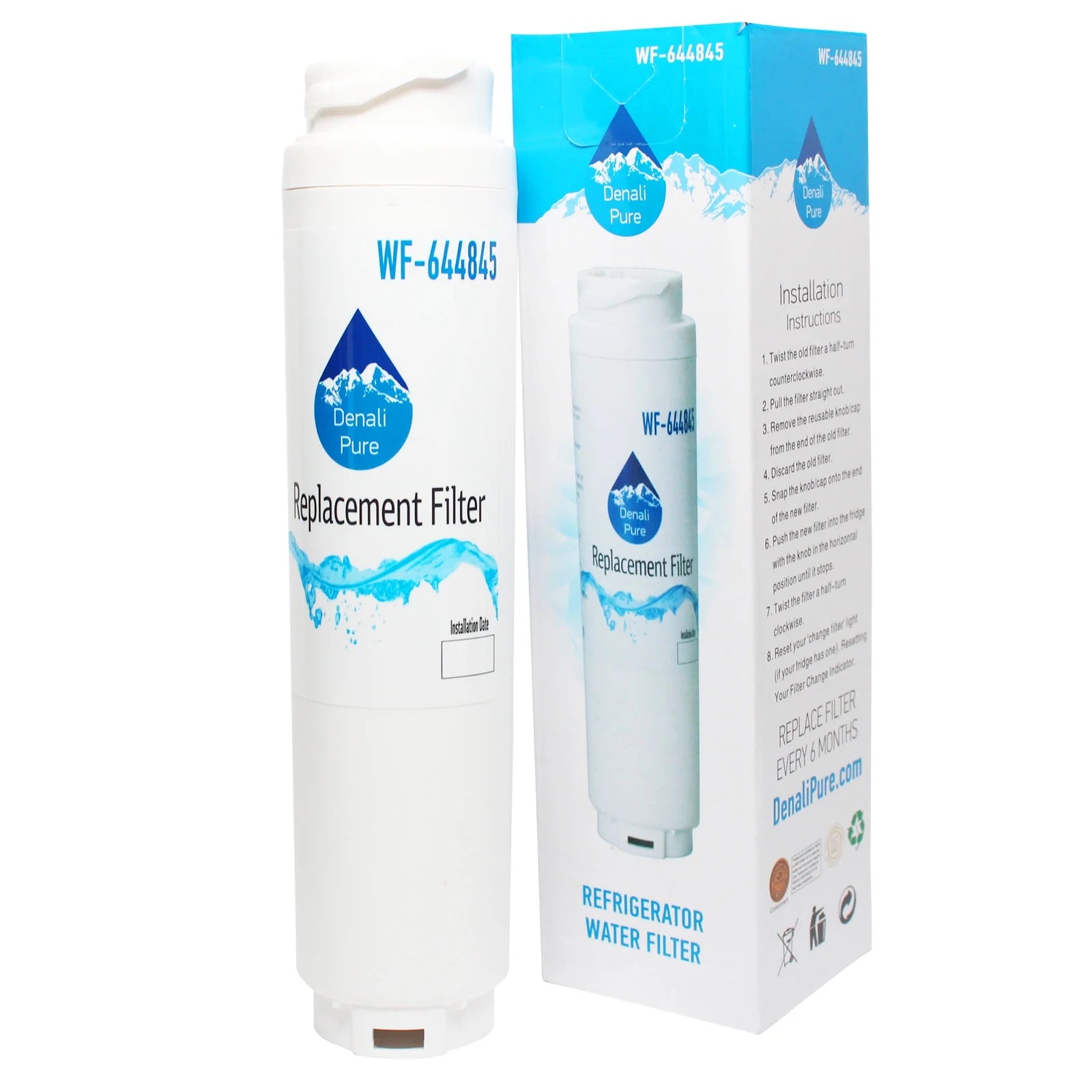 2-Pack Refrigerator Water Filter Cartridge V43184
