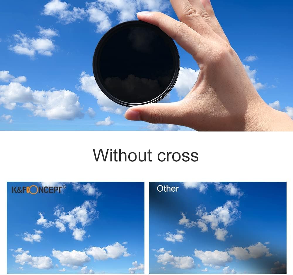 55mm Variable ND Filter ND2-ND32 with Microfiber Cleaning Cloth O31823