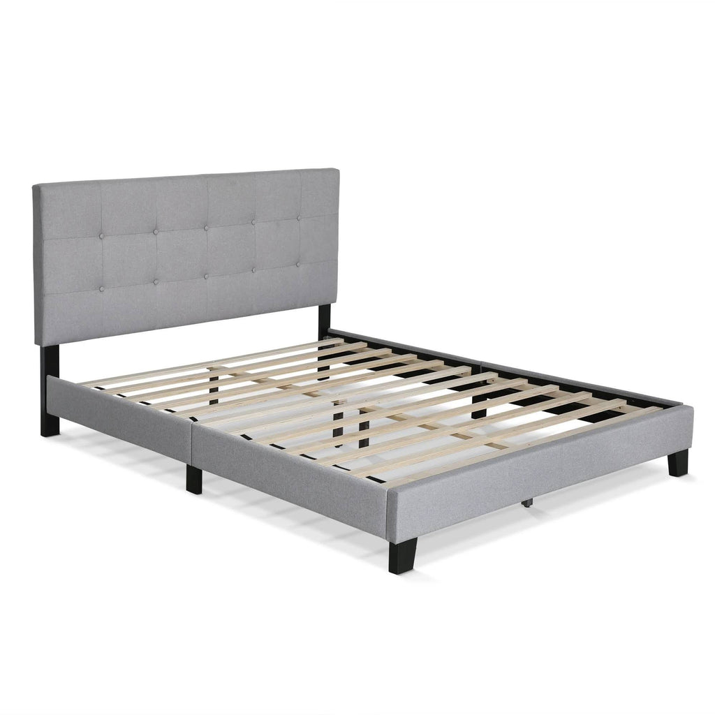 Glacier Queen Button Tufted Bed Frame Q161385
