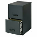 2 Drawer Black Letter File Cabinet Y2119