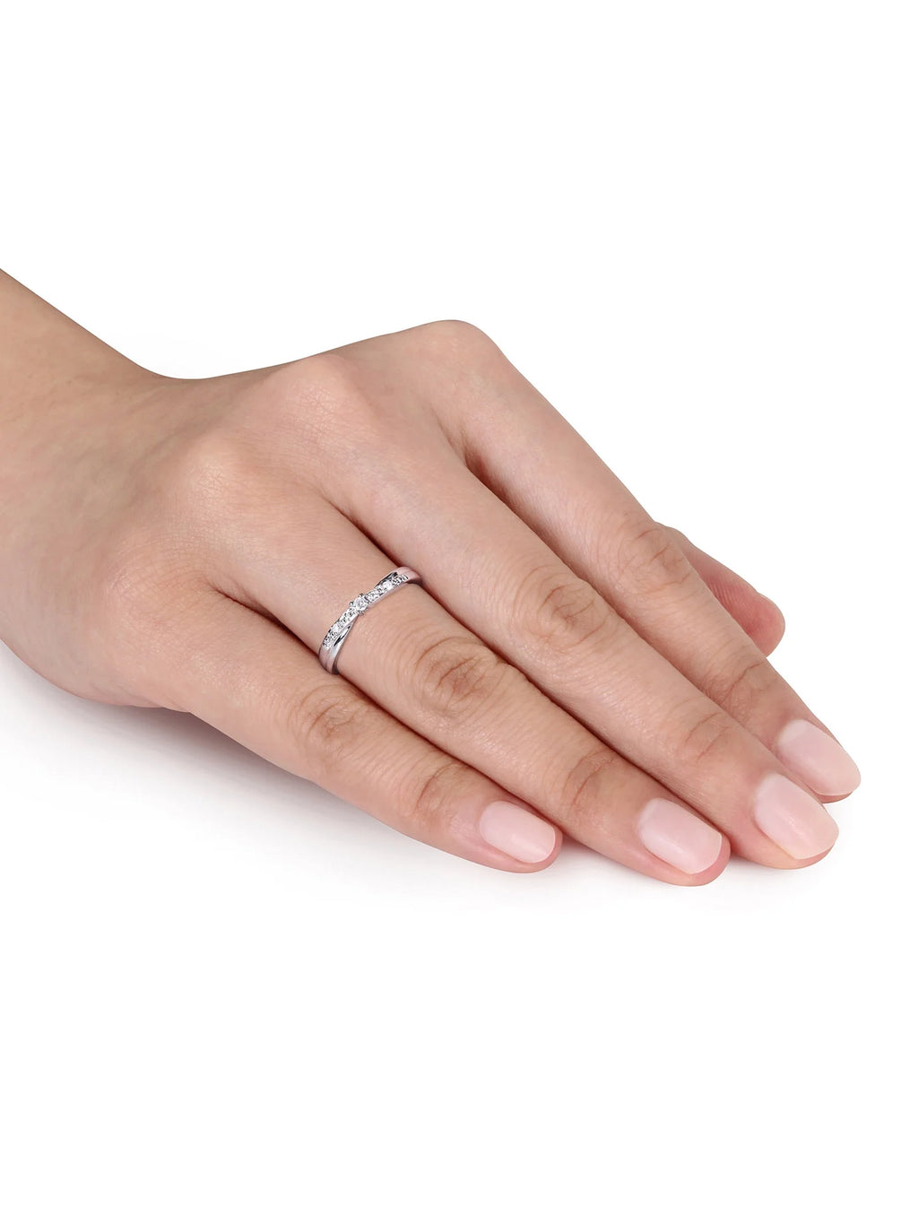 Diamond-Accent 10kt White Gold Promise Ring J662