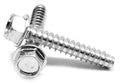 1/4-14 x 1 1/2 Sheet Metal Screw Hex Washer Head Type B Low Carbon Steel Zinc Plated Pk 1000 F412932