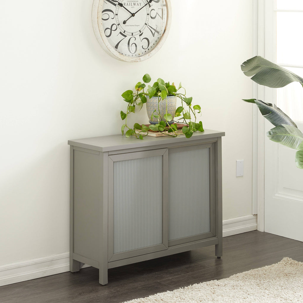Grey Wood Cabinet L3051