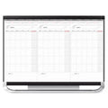 Dry Erase Wall Calendar System, 3 Month, 4 ft. x 3 ft., Graphite Frame H496