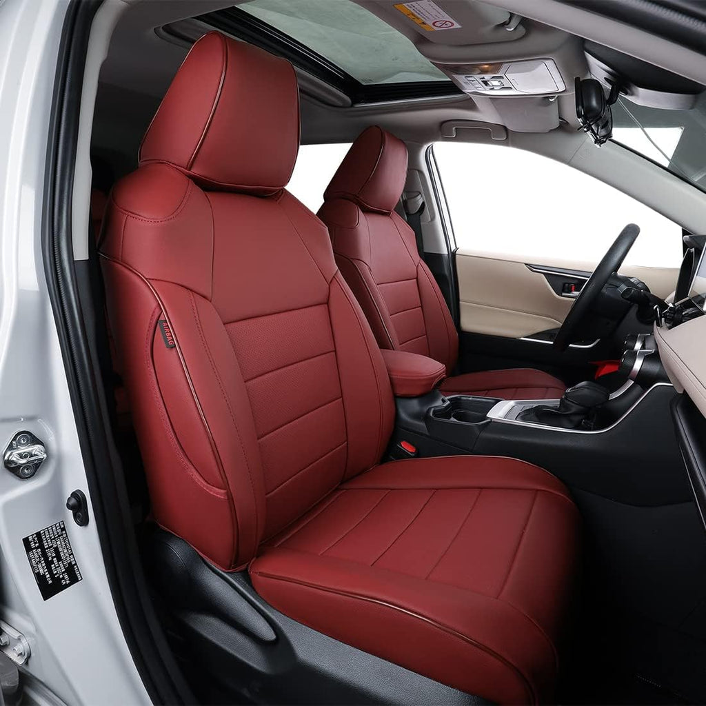 Custom Fit Full Set Car Seat Covers Leatherette Black D4636