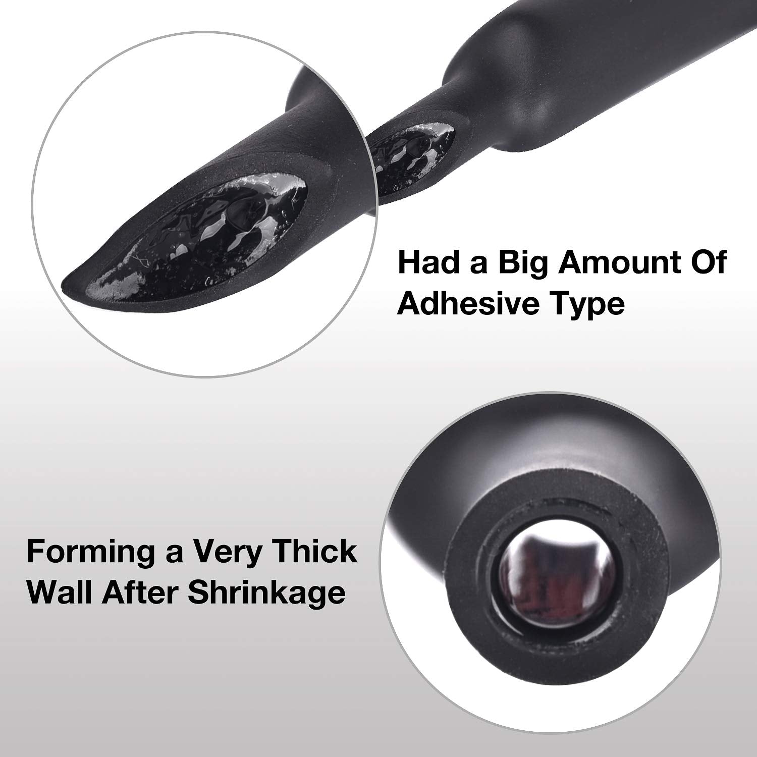 1 Inch 3:1 Waterproof Heat Shrink Tubing, 4 Ft Black P127327