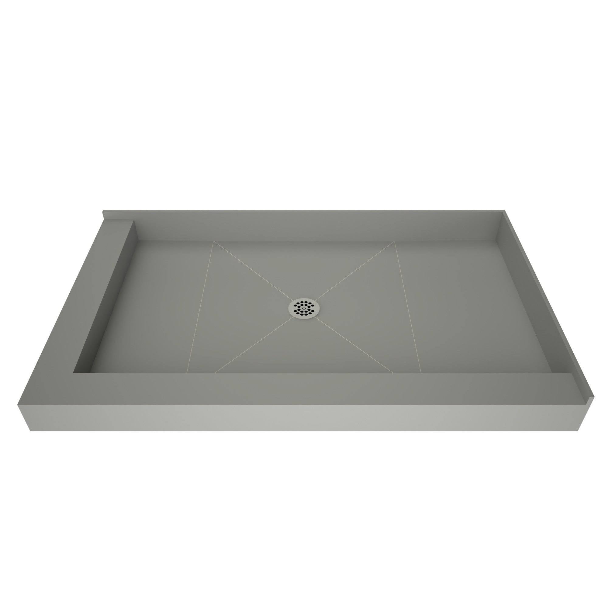 32x22 x 48x22 Double Threshold Shower Base with Drain Plate V55469