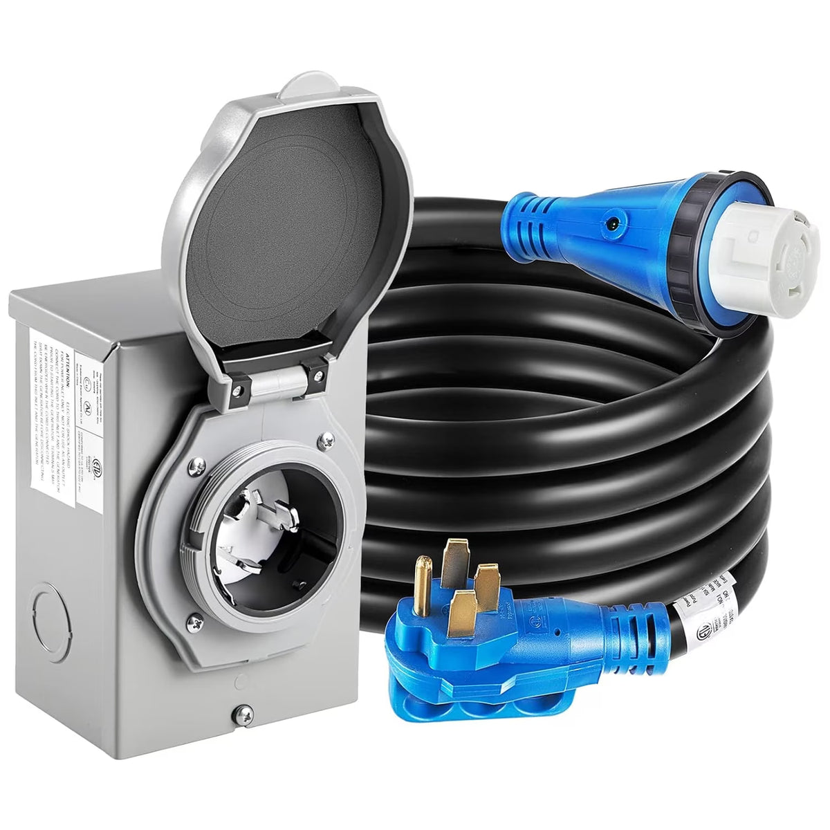 15 ft 50 Amp Generator Extension Cord with Twist Lock Connector V259126