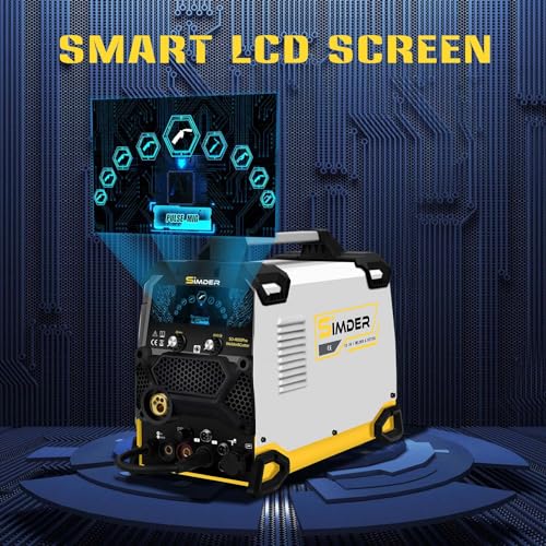 Aluminum MIG Welder Pulse MIG/MAG/HF TIG/Stick/Pilot ARC Plasma Cutter 200A Welding Machine 10 in 1 Welder Cutter Combo W5544