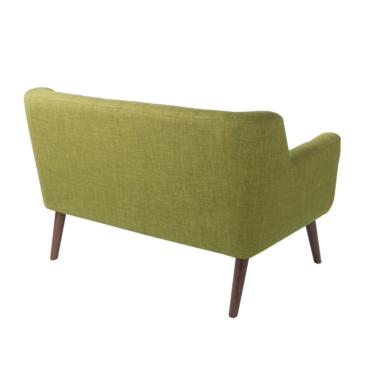 Navy Tufted Back Fabric Loveseat C768