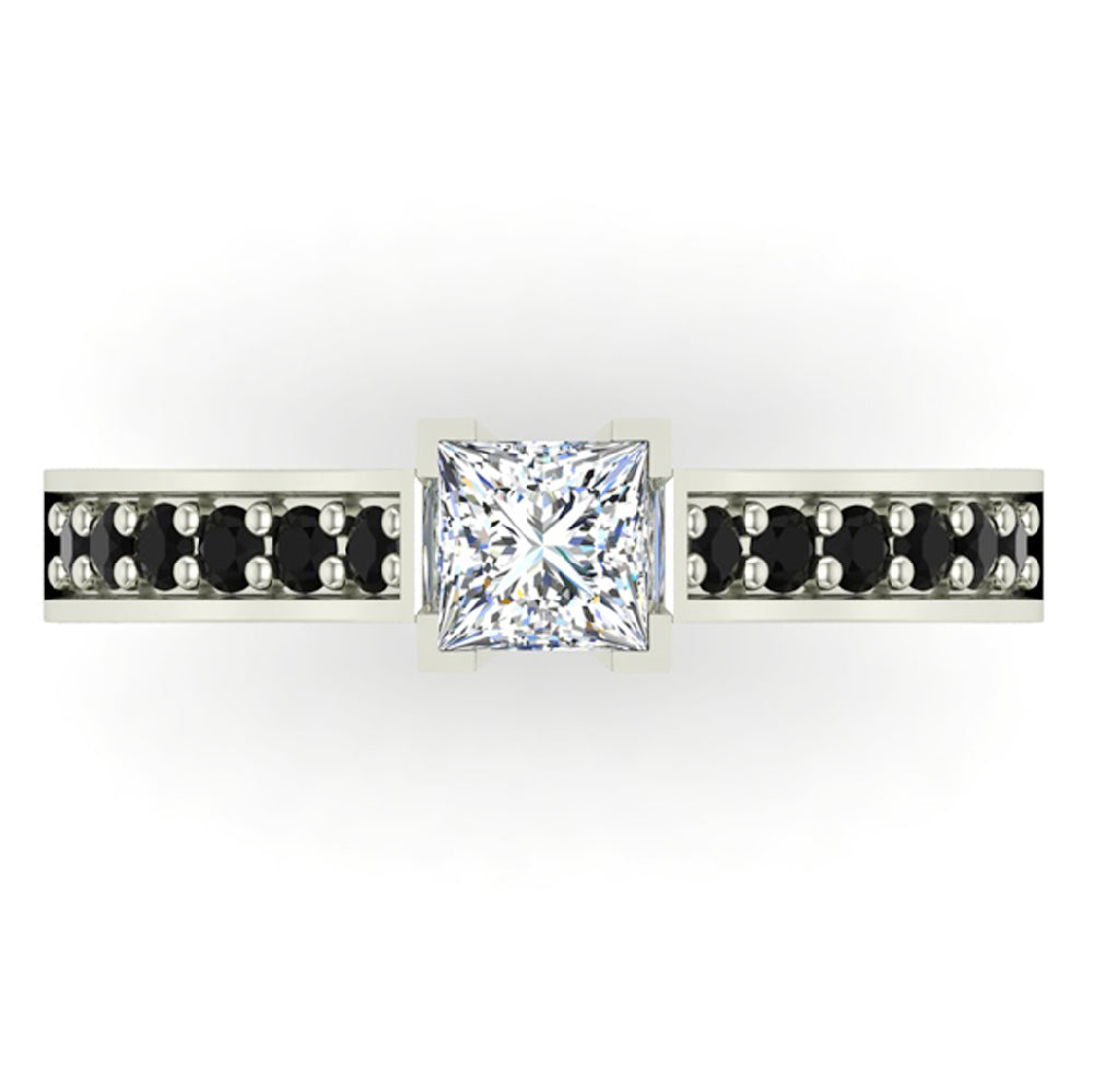 3/4 CT TW 14K White Gold Black Diamond Ring R959282