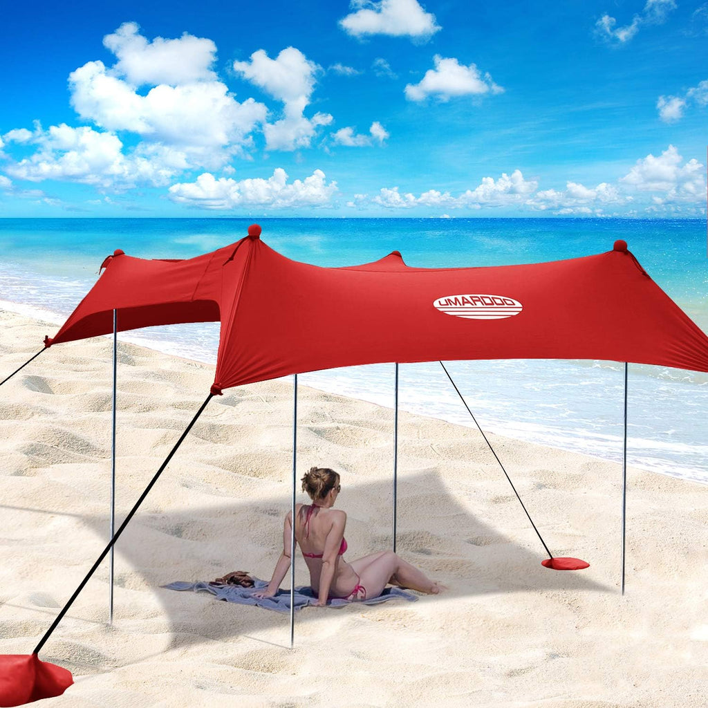 Pop Up Beach Sunshade Tent with Carrying Bag (Blue, 7X7 FT) Z404300